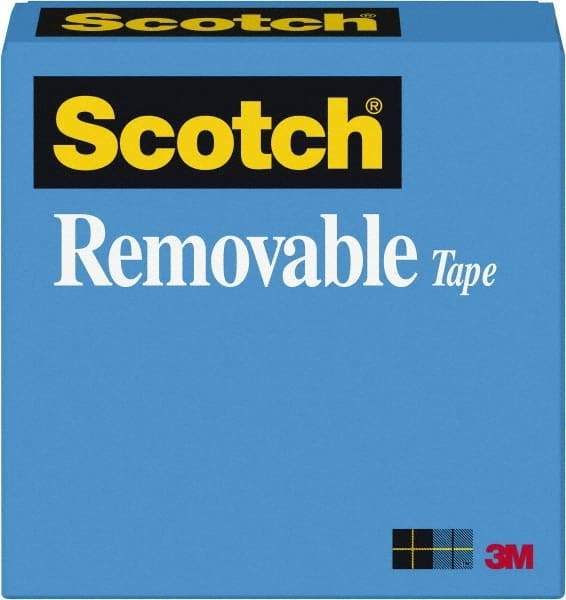 3M - 3/4" x 72 Yd Translucent Rubber Adhesive Transparent Tape - PVC Film Backing, 2.3 mil Thick - Best Tool & Supply