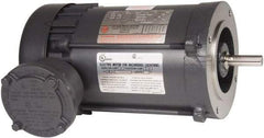 US Motors - 1/3 Max hp, 3,600 Max RPM, Single Cap Start Electric AC DC Motor - 115/208-230 V Input, Single Phase, 56C Frame, 5/8" Shaft Diam, C-Face Mount, TEFC Enclosure - Best Tool & Supply