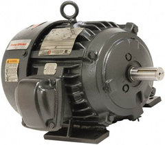 US Motors - 1/3 Max hp, 3,600 Max RPM, Single Cap Start Electric AC DC Motor - 115/208-230 V Input, Single Phase, 56 Frame, 5/8" Shaft Diam, Rigid Base Mount, TEFC Enclosure - Best Tool & Supply