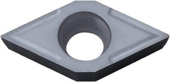 Kyocera - DCGT21505 Grade PV90 Cermet Turning Insert - TiN Finish, 55° Diamond, 1/4" Inscr Circle, 5/32" Thick, 0.0079" Corner Radius - Best Tool & Supply