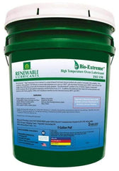 Renewable Lubricants - 5 Gal Pail Synthetic/Graphite Lubricant - White, -28°F to 2,000°F, Food Grade - Best Tool & Supply