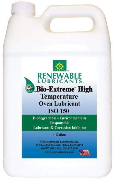 Renewable Lubricants - 1 Gal Bottle Synthetic/Graphite Penetrant/Lubricant - White, -28°F to 2,000°F, Food Grade - Best Tool & Supply