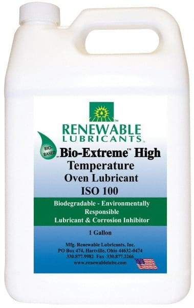 Renewable Lubricants - 1 Gal Bottle Synthetic/Graphite Penetrant/Lubricant - White, -28°F to 2,000°F, Food Grade - Best Tool & Supply