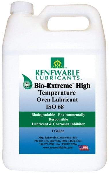 Renewable Lubricants - 1 Gal Bottle Synthetic/Graphite Penetrant/Lubricant - White, -28°F to 2,000°F, Food Grade - Best Tool & Supply