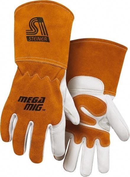 Steiner - Size M Cotton Lined Goatskin Welding Glove - 12" OAL - Best Tool & Supply