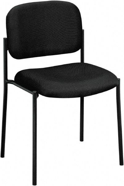 Basyx - Black Fabric Guest Stacker Chair - 21" Wide x 32" High - Best Tool & Supply