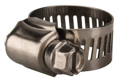 Value Collection - SAE Size 6, 3/8 to 7/8" Diam, Stainless Steel Worm Drive Clamp - 1/2" Wide, Material Grade 201 - Best Tool & Supply