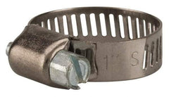 Value Collection - SAE Size 8, 3/8 to 1" Diam, Stainless Steel/Carbon Steel Worm Drive Clamp - 5/16" Wide, Material Grade 301 - Best Tool & Supply