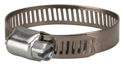 Value Collection - SAE Size 20, 3/4 to 1-3/4" Diam, Stainless Steel/Carbon Steel Worm Drive Clamp - 5/16" Wide, Material Grade 201 - Best Tool & Supply