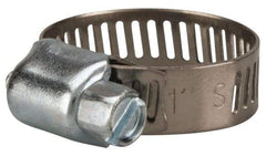 Value Collection - SAE Size 8, 3/8 to 1" Diam, Stainless Steel/Carbon Steel Worm Drive Clamp - 5/16" Wide, Material Grade 201 - Best Tool & Supply