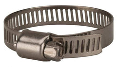 Value Collection - SAE Size 20, 3/4 to 1-3/4" Diam, Stainless Steel Worm Drive Clamp - 5/16" Wide, Material Grade 201 - Best Tool & Supply