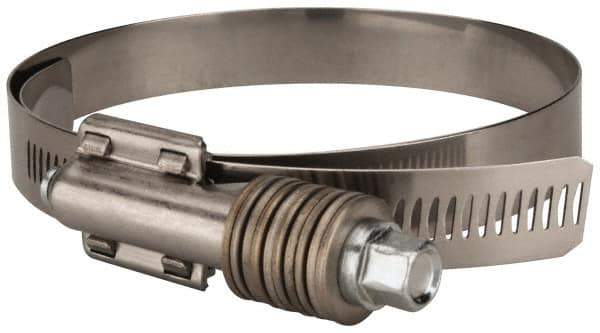 Value Collection - 3-3/4 to 4-5/8" Hose, 5/8" Wide x 0.7" Thick, Constant Torque Clamp - 3-3/4 to 4-5/8" Diam, Grade 304 Stainless Steel/Carbon Steel Screw - Best Tool & Supply