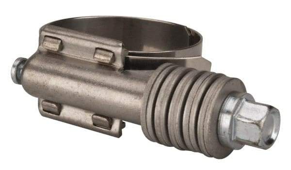 Value Collection - 1 to 1-3/4" Hose, 5/8" Wide x 0.7" Thick, Constant Torque Clamp - 1 to 1-3/4" Diam, Grade 301 Stainless Steel Screw - Best Tool & Supply