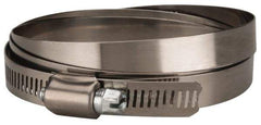 Value Collection - SAE Size 176, 9-1/2 to 11-1/2" Diam, Stainless Steel/Carbon Steel Worm Drive Clamp - 1/2" Wide, Material Grade 201 - Best Tool & Supply