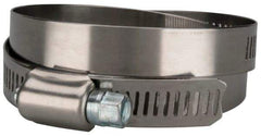 Value Collection - SAE Size 80, 3-1/2 to 5-1/2" Diam, Stainless Steel/Carbon Steel Worm Drive Clamp - 1/2" Wide, Material Grade 201 - Best Tool & Supply