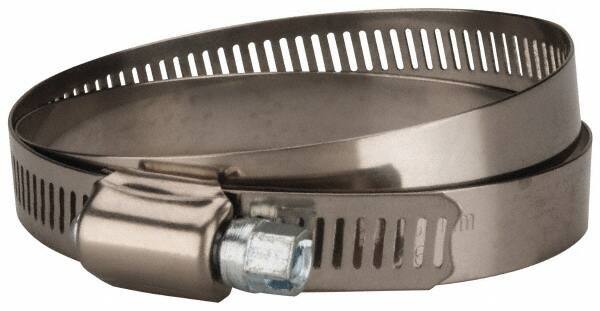 Value Collection - SAE Size 104, 5 to 7" Diam, Stainless Steel/Carbon Steel Worm Drive Clamp - 1/2" Wide, Material Grade 201 - Best Tool & Supply