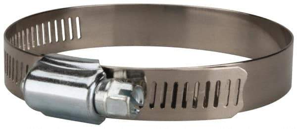 Value Collection - SAE Size 44, 2-1/4 to 3-1/4" Diam, Stainless Steel/Carbon Steel Worm Drive Clamp - 1/2" Wide, Material Grade 201 - Best Tool & Supply