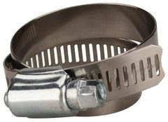 Value Collection - SAE Size 52, 2-3/4 to 3-3/4" Diam, Stainless Steel/Carbon Steel Worm Drive Clamp - 1/2" Wide, Material Grade 201 - Best Tool & Supply