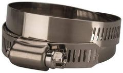 Value Collection - SAE Size 72, 3 to 5" Diam, Stainless Steel Worm Drive Clamp - 1/2" Wide, Material Grade 201 - Best Tool & Supply