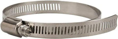 Value Collection - SAE Size 60, 3-1/4 to 4-1/4" Diam, Stainless Steel Worm Drive Clamp - 1/2" Wide, Material Grade 201 - Best Tool & Supply