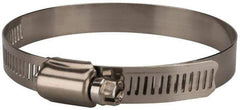 Value Collection - SAE Size 52, 2-3/4 to 3-3/4" Diam, Stainless Steel Worm Drive Clamp - 1/2" Wide, Material Grade 201 - Best Tool & Supply