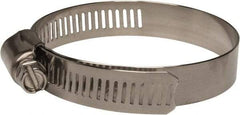 Value Collection - SAE Size 40, 2 to 3" Diam, Stainless Steel Worm Drive Clamp - 1/2" Wide, Material Grade 201 - Best Tool & Supply