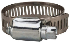 Value Collection - SAE Size 20, 3/4 to 1-3/4" Diam, Stainless Steel/Carbon Steel Worm Drive Clamp - 1/2" Wide, Material Grade 201 - Best Tool & Supply