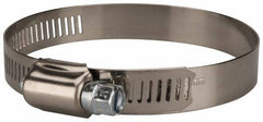 Value Collection - SAE Size 44, 2-1/4 to 3-1/4" Diam, Stainless Steel/Carbon Steel Worm Drive Clamp - 1/2" Wide, Material Grade 201 - Best Tool & Supply