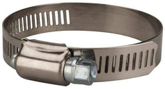 Value Collection - SAE Size 32, 1-1/2 to 2-1/2" Diam, Stainless Steel/Carbon Steel Worm Drive Clamp - 1/2" Wide, Material Grade 201 - Best Tool & Supply