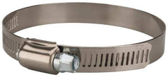 Value Collection - SAE Size 48, 2-1/2 to 3-1/2" Diam, Stainless Steel/Carbon Steel Worm Drive Clamp - 1/2" Wide, Material Grade 201 - Best Tool & Supply