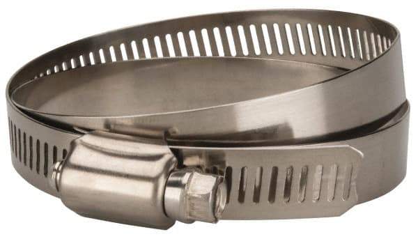 Value Collection - SAE Size 88, 4 to 6" Diam, Stainless Steel/Carbon Steel Worm Drive Clamp - 1/2" Wide, Material Grade 201 - Best Tool & Supply