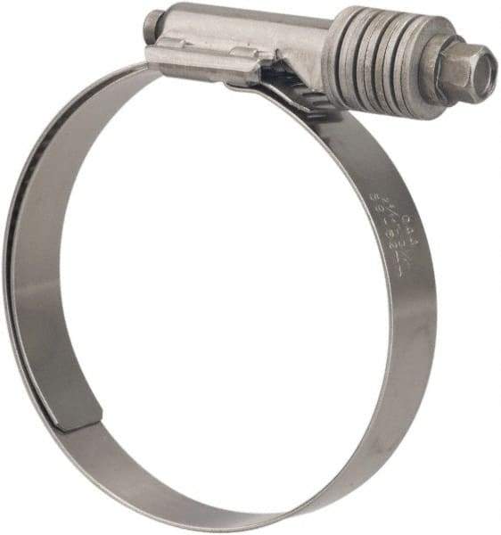 Value Collection - 2-1/4 to 3-1/8" Hose, 5/8" Wide x 0.7" Thick, Constant Torque Clamp - 2-1/4 to 3-1/8" Diam, Grade 301 & 410 Stainless Steel Screw - Best Tool & Supply