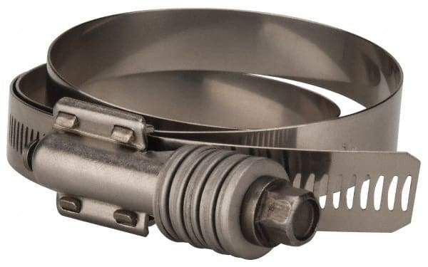 Value Collection - 5-3/4 to 6-5/8" Hose, 5/8" Wide x 0.7" Thick, Constant Torque Clamp - 5-3/4 to 6-5/8" Diam, Grade 301 & 410 Stainless Steel Screw - Best Tool & Supply