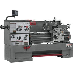 Jet - 16" Swing, 40" Between Centers, 230 Volt, Triple Phase Engine Lathe - 7MT Taper, 7-1/2 hp, 25 to 1,800 RPM, 3-1/8" Bore Diam, 40" Deep x 48" High x 97-1/2" Long - Best Tool & Supply