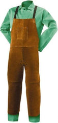 Steiner - 24 x 48" General Purpose Split Leg Apron - Leather, Brown, Strap Closure - Best Tool & Supply