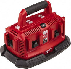 Milwaukee Tool - 18 Volt, 6 Battery Lithium-Ion Power Tool Charger - 30 min to 1 hr to Charge, Pass Through Plug Power Source - Best Tool & Supply