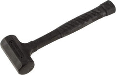 Paramount - 27 oz Head 1-3/4" Face Diam Rubber Dead Blow Hammer - 12-3/4" OAL, Rubber-Covered Steel Handle - Best Tool & Supply