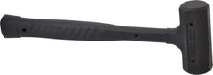 Paramount - 14 oz Head 1-1/8" Face Diam Rubber Dead Blow Hammer - 10-1/4" OAL, Rubber-Covered Steel Handle - Best Tool & Supply