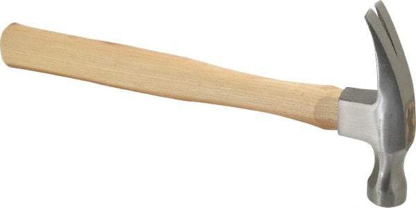 Paramount - 1 Lb Head, Straight Framing Hammer - 13" OAL, Wood Handle - Best Tool & Supply