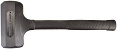 Paramount - 52 oz Head 2-1/8" Face Diam Rubber Dead Blow Hammer - 14-5/8" OAL, Rubber-Covered Steel Handle - Best Tool & Supply