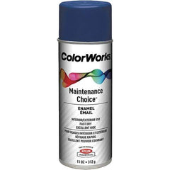 Krylon - Navy Blue, Enamel Spray Paint - 15 to 18 Sq Ft per Can, 16 oz Container, Use on General Industrial Maintenance & Touch-up Work - Best Tool & Supply