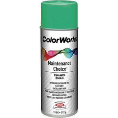 Krylon - Safety Green, Enamel Spray Paint - 15 to 18 Sq Ft per Can, 16 oz Container, Use on General Industrial Maintenance & Touch-up Work - Best Tool & Supply