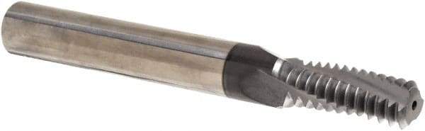 Iscar - 5/8-11 UNC, 0.449" Cutting Diam, 3 Flute, Solid Carbide Helical Flute Thread Mill - Internal Thread, 1.14" LOC, 3-1/2" OAL, 1/2" Shank Diam - Best Tool & Supply