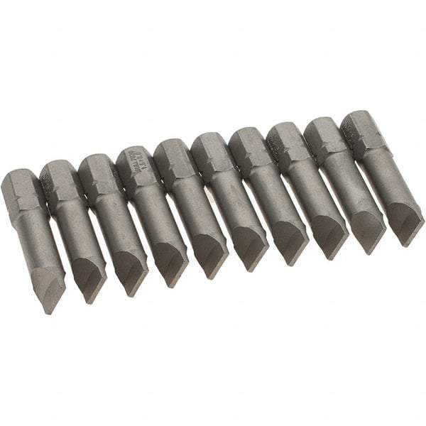 Wiha - Slotted Screwdriver Bits Reversible: NonReversible Blade Width (Inch): 5/16 - Best Tool & Supply