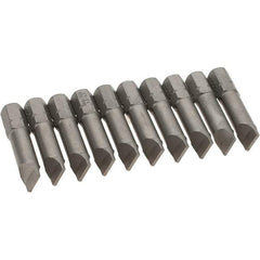 Wiha - Slotted Screwdriver Bits Reversible: NonReversible Blade Width (Inch): 5/16 - Best Tool & Supply