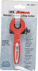 OTC - 1/8" to 1/2" Pipe Capacity, Ratcheting Tube Cutter - Cuts Copper, Aluminum, Stainless Steel, Plastic - Best Tool & Supply