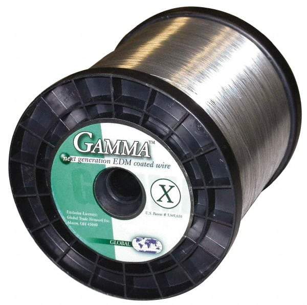 Global EDM - Copper Gamma Coated, Half Hard Grade Electrical Discharge Machining (EDM) Wire - 475 N per sq. mm Tensile Strength, Gamma-X Series - Best Tool & Supply