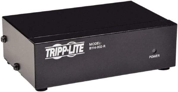 Tripp-Lite - Video Splitter with Signal Booster - HD15 Connector, Black, Use with Monitors - Best Tool & Supply