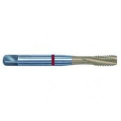 12-28 2B 3-Flute PM Cobalt Red Ring Semi-Bottoming 15 degree Spiral Flute Tap-TiN - Best Tool & Supply