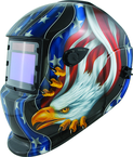 #41265 - Solar Powered Welding Helmet - Eagle/Flag - Replacement Lens: 4.5x3.5" Part # 41264 - Best Tool & Supply